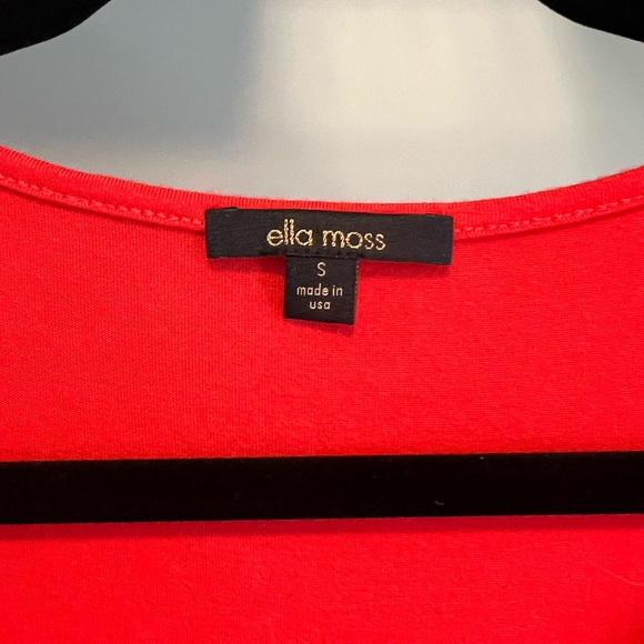 Ella Moss Red/Orange Drape Top with Hardware Accent - Picture 3 of 3